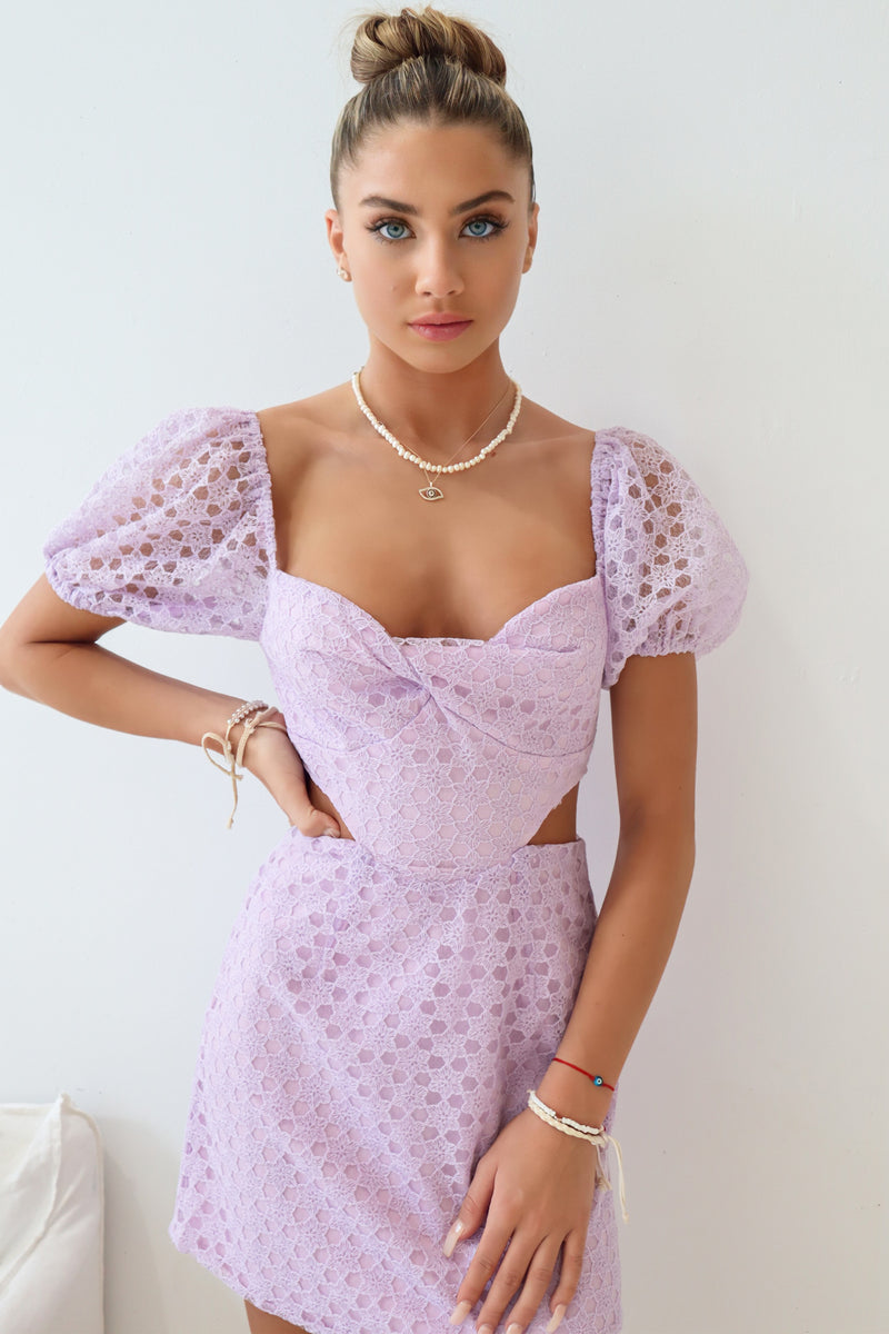 Rory Mini Dress - Lilac