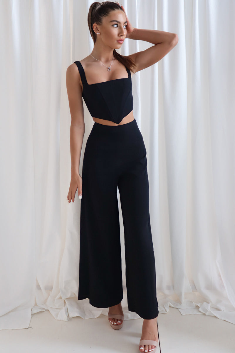 Sara Set Pants - Black