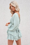 Sarah Playsuit - Pistachio
