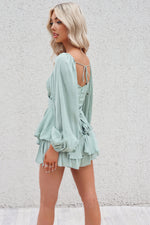 Sarah Playsuit - Pistachio
