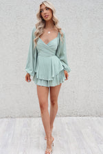 Sarah Playsuit - Pistachio