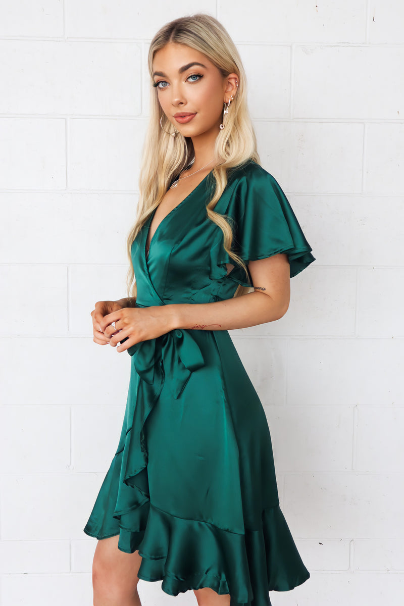 Green outlet butterfly dress