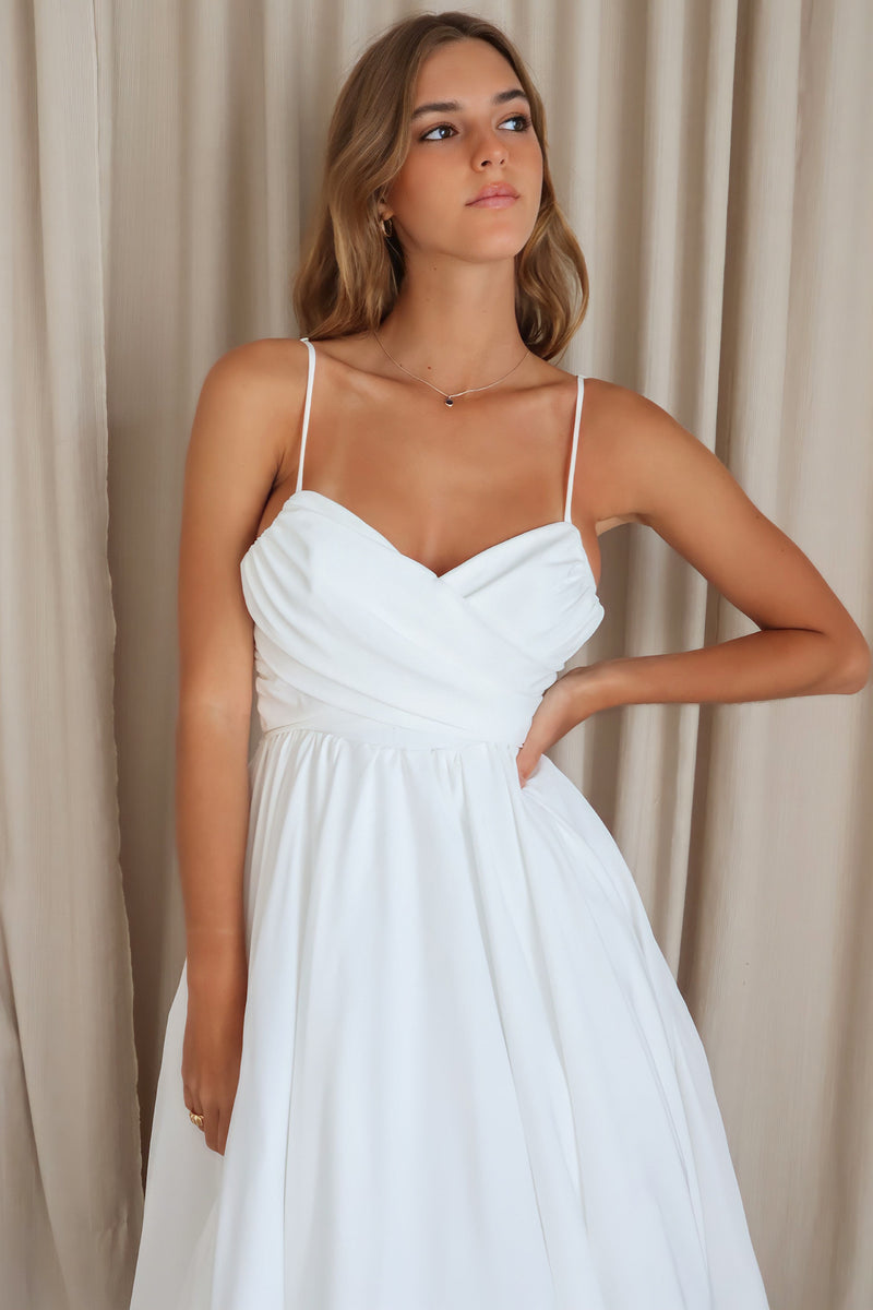 Schyler Midi Dress - White