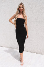 Serena Long Mesh Bodycon - Black - Runway Goddess