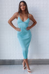Shyla Midi Dress - Blue