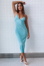Shyla Midi Dress - Blue