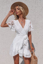 Something Sweet Lace Dress - White - Runway Goddess