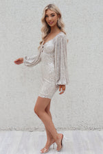 Spritz Sequin Dress - Beige Champagne