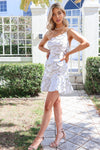 Stellar Sequin Dress - White/Silver