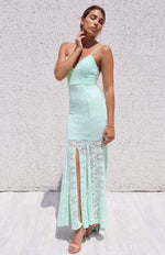 Talaya Lace Gown - Apple