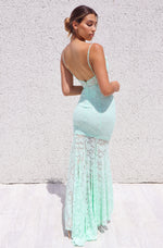 Talaya Lace Gown - Apple
