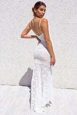Talaya Lace Gown - White