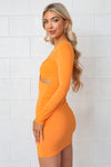 Tallulah Sleeve Dress - Mango Orange