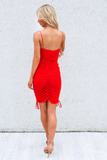 Trinity Mesh Dress - Red