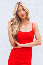 Trinity Mesh Dress - Red