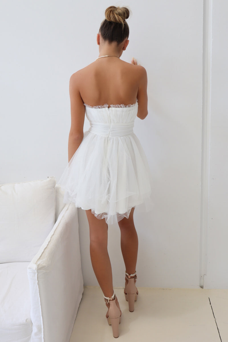 Valentina Tulle Dress - White