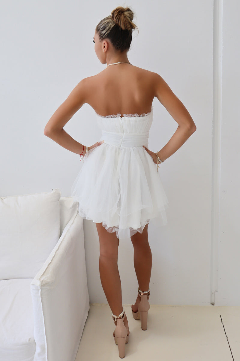 Valentina Tulle Dress - White