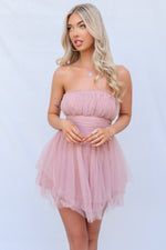 Valentina Tulle Dress - Blush Pink