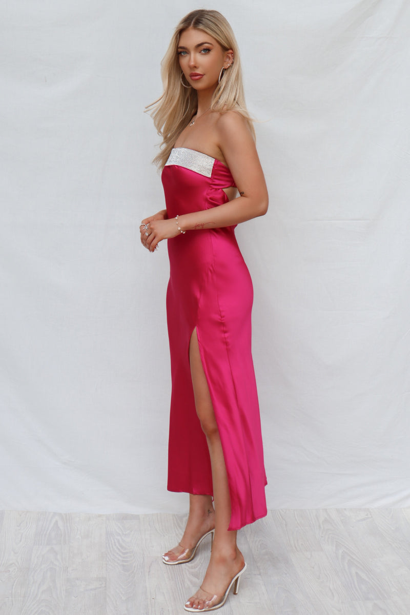 Valentine Maxi Dress - Hot Pink