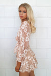 Vienna Lace Dress - Nude - Runway Goddess