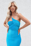 Zaria Midi Dress - Blue Shimmer