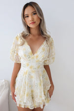 Zia Playsuit - Cream Floral