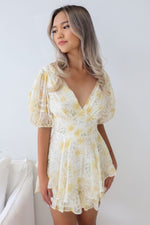 Zia Playsuit - Cream Floral