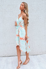 Cloud Nine Dress - Mint/Orange