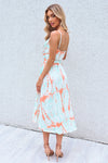 Cloud Nine Dress - Mint/Orange