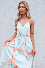 Cloud Nine Dress - Mint/Orange