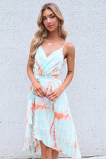 Cloud Nine Dress - Mint/Orange