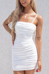 Kendall Mini Mesh Dress - White - Runway Goddess